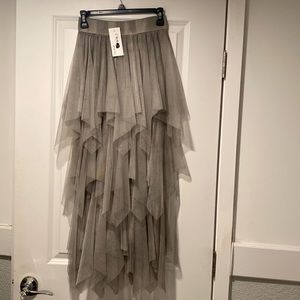 Tiul skirt from Europe one size on rubber..green color